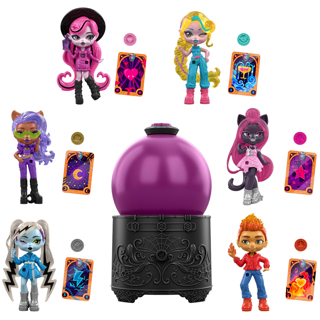 imagen de Monster High: Muñeca de sorpresa aterradora en bola de cristal 1ud – Mattel 2