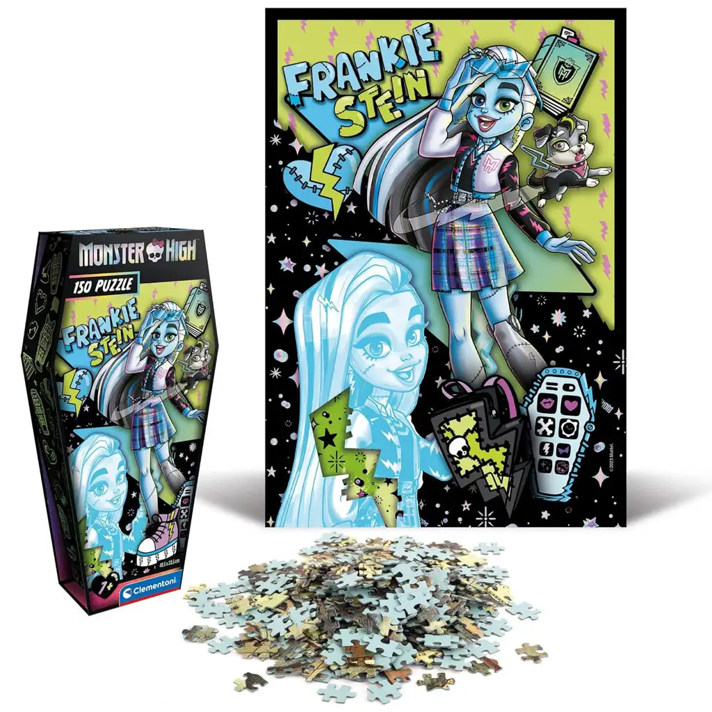 imagen de Monster High - Puzzle de Frankie Stein de 150 piezas - Clementoni 1
