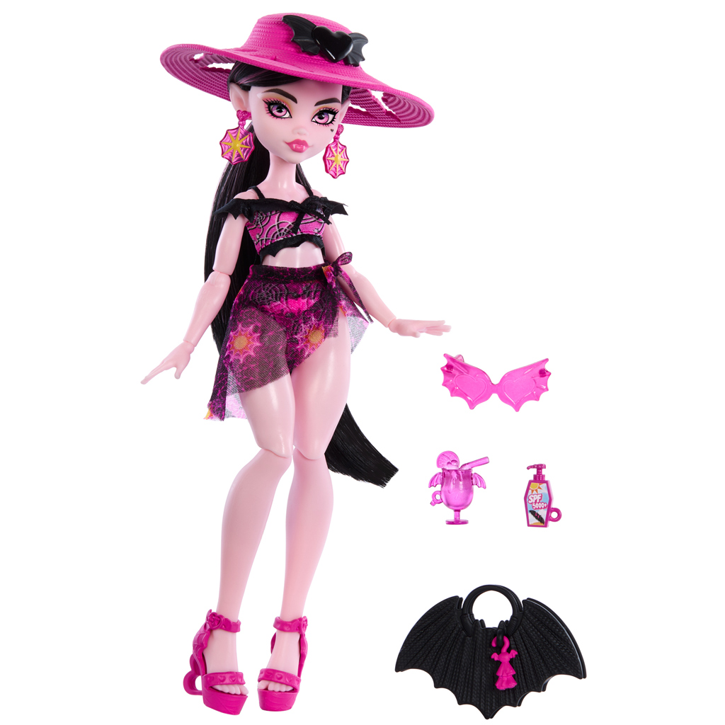imagen de Monster High: Scare-adise Island – Muñeca Draculaura con accesorios - Mattel 3