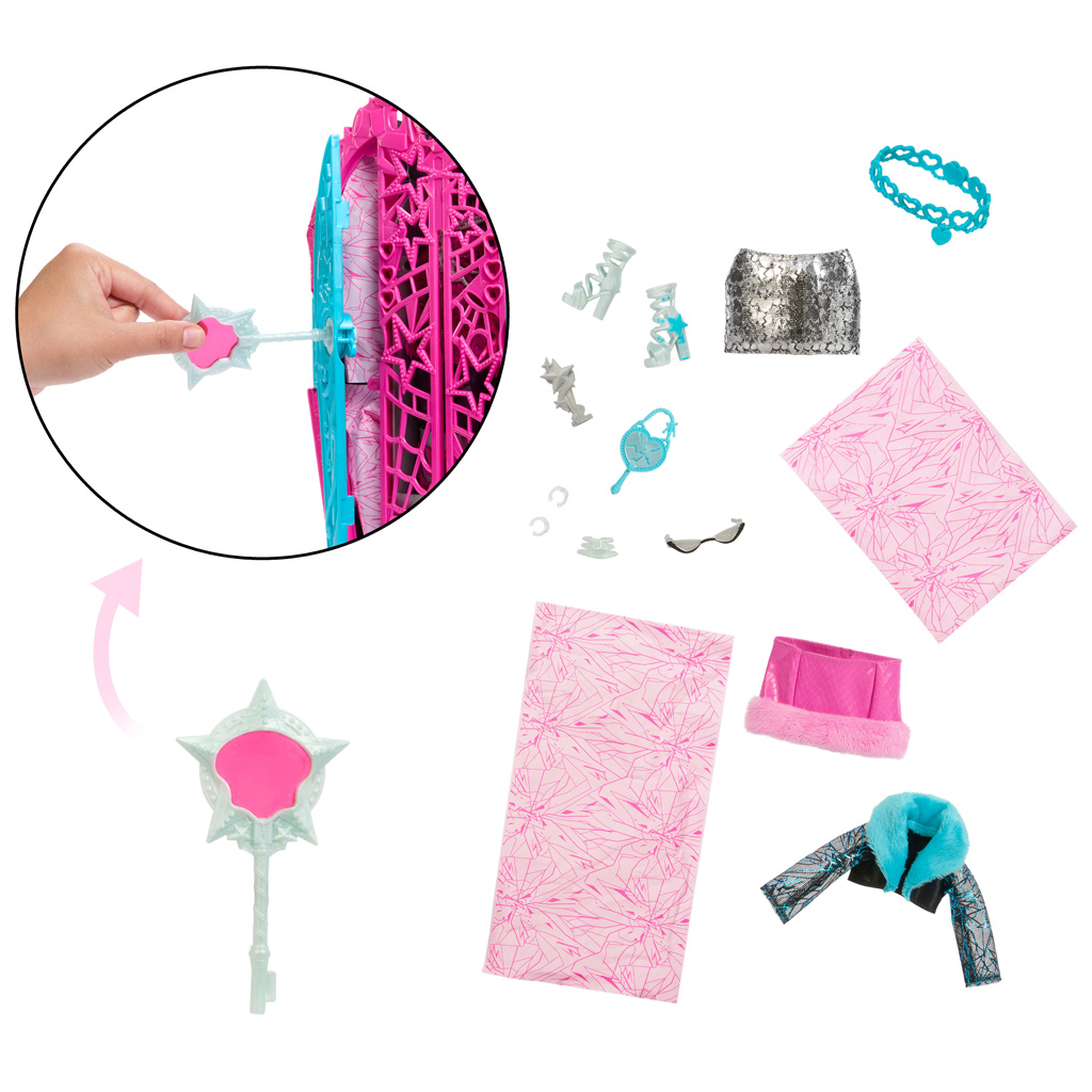 imagen de Monster High: Secretos de monstruos amigos – Investigación espeluznante Hauntlywood Catty Noir muñeca - Mattel 5