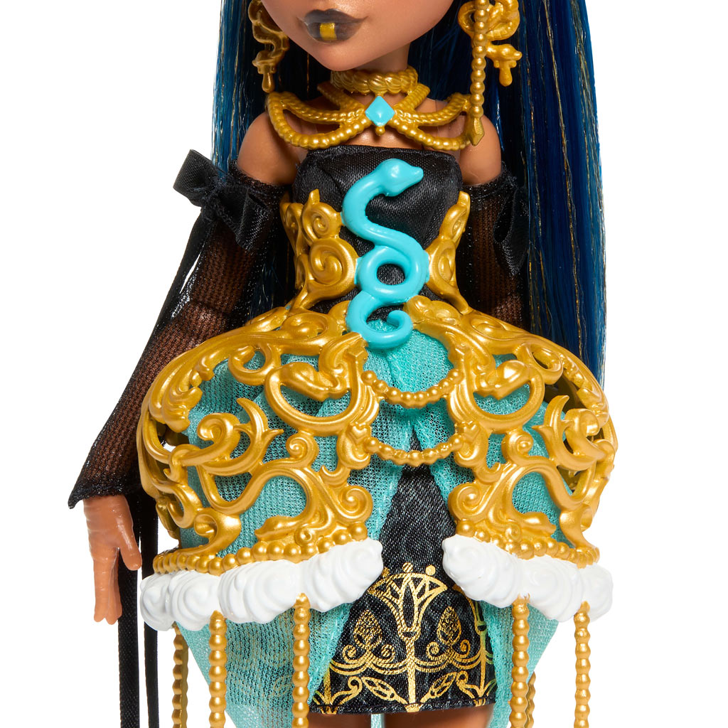 imagen de Monster High: Terriblemente Dulce Cumpleaños – Cleo De Nile muñeca con globo y regalo - Mattel 3