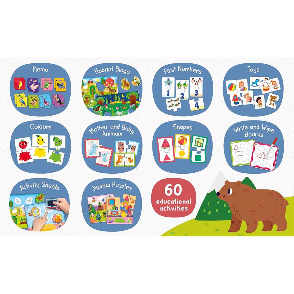 imagen de Montessori Baby: Colección de juguetes de 60 piezas con juegos de desarrollo de habilidades - Lisciani 4