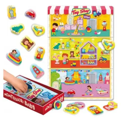 imagen de Montessori: Caja de Bebé rompecabezas de habilidades 2