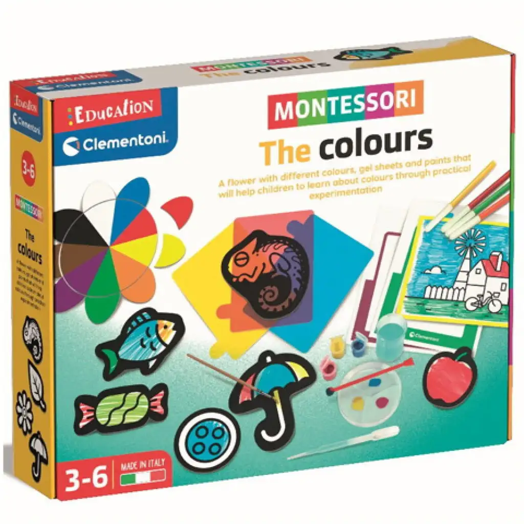 imagen de Montessori - El descubrimiento de los colores juego educativo - Clementoni 1