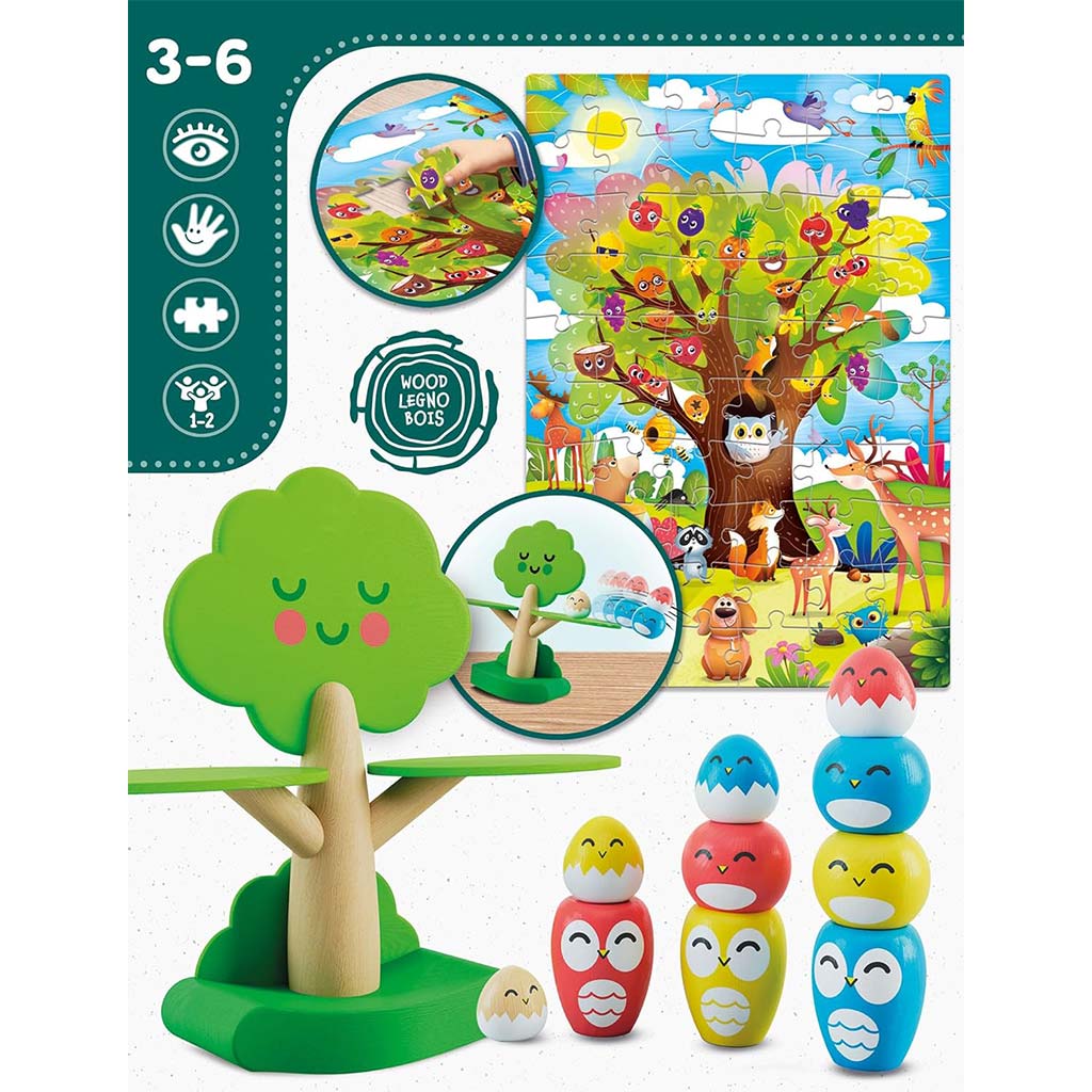 imagen de Montessori: Juego de equilibrio de pájaros - Lisciani 2