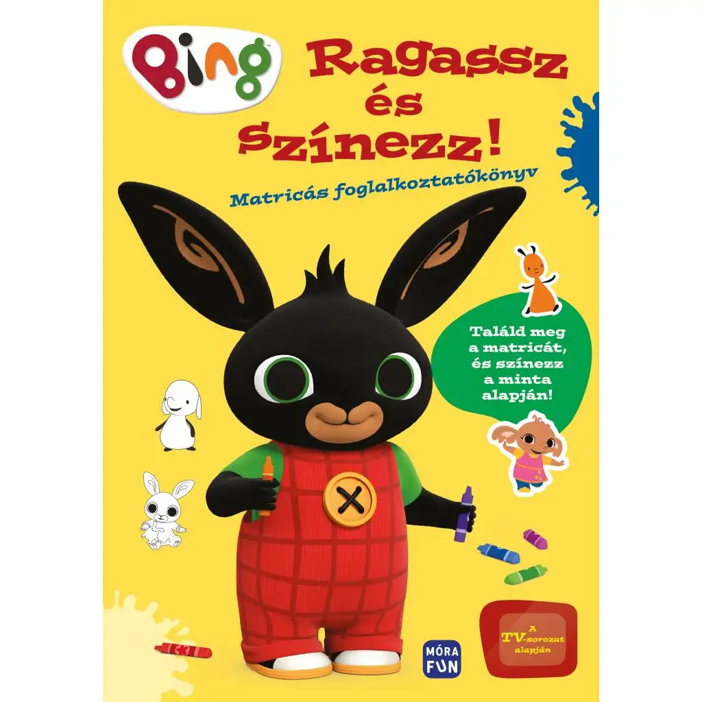imagen de Móra: Bing - Pega y colorea cuaderno de actividades con pegatinas 1