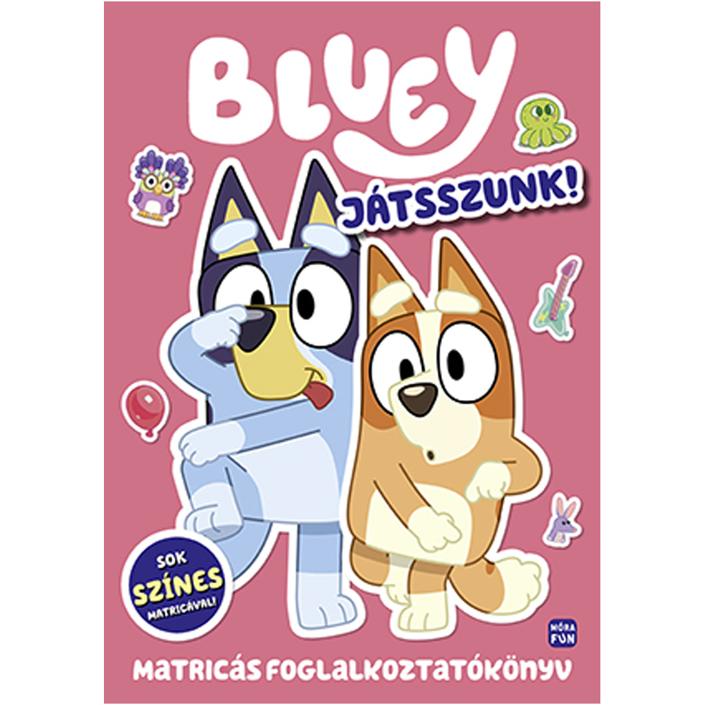 imagen de Móra: Bluey – ¡Juguemos! libro de actividades con pegatinas 1