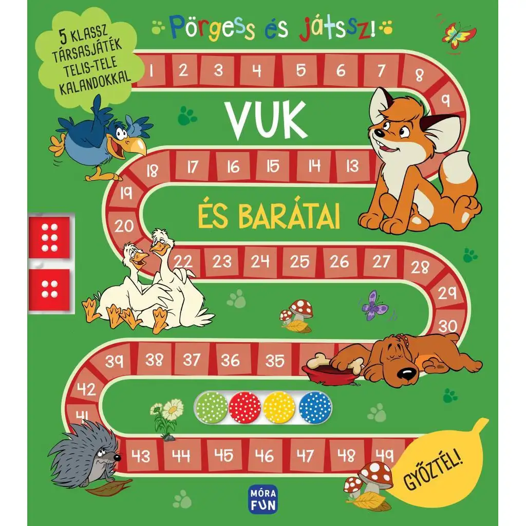 imagen de Móra: ¡Gira y juega! - Vuk y sus amigos 5 geniales juegos de mesa llenos de aventuras 1