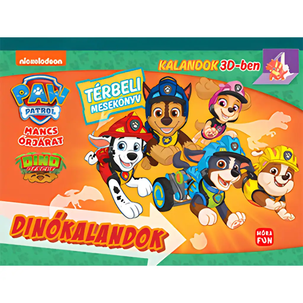 imagen de Móra: Patrulla Canina - Dinolandia - Libro de cuentos tridimensional 1