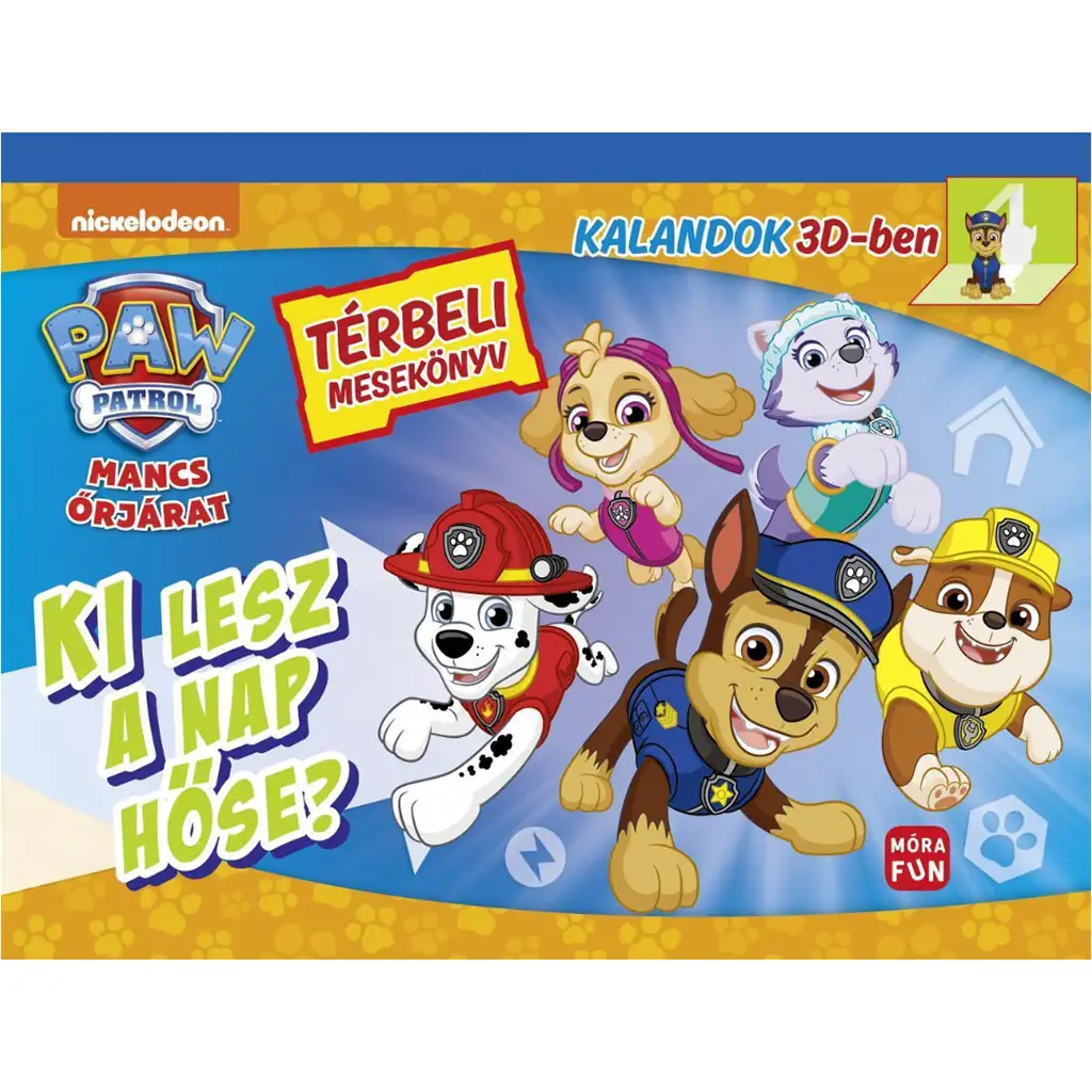 imagen de Móra: Patrulla Canina - ¿Quién será el héroe del día? libro pop-up 1