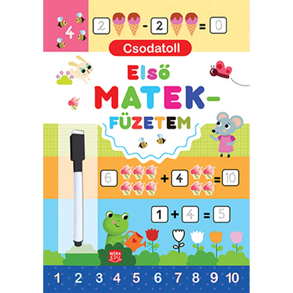 imagen de Móra: Pluma mágica - Mi primer cuaderno de matemáticas 1