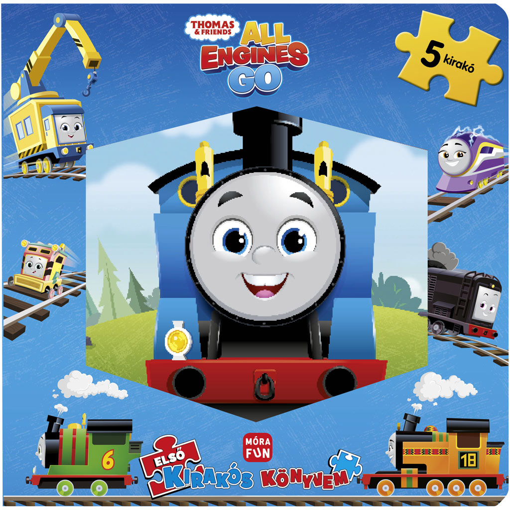 imagen de Móra: Thomas y sus amigos – Mi primer libro de rompecabezas con 5 rompecabezas 1