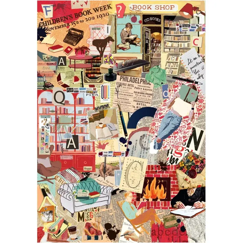imagen de More is More: Libros y escritura rompecabezas de 1000 piezas - Clementoni 2
