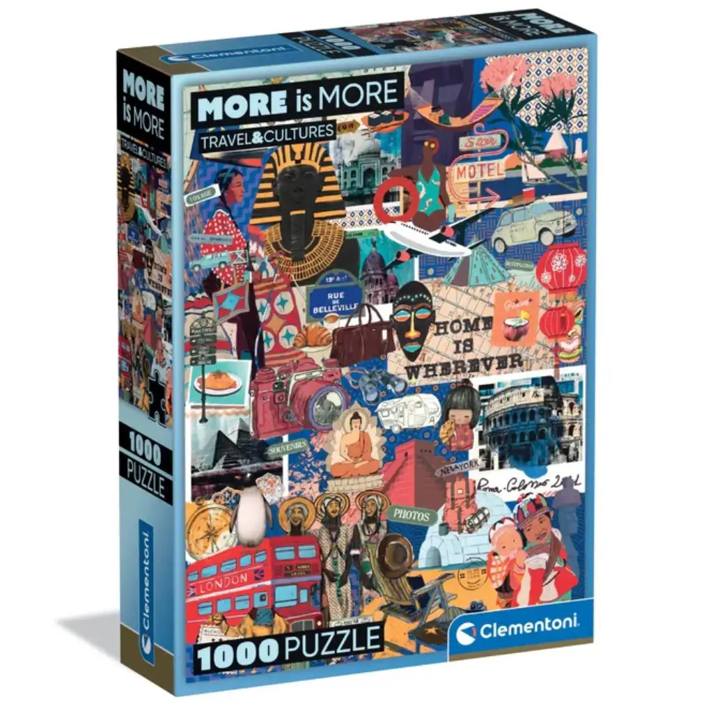 imagen de More is More: Viaje y cultura puzzle de 1000 piezas - Clementoni 1