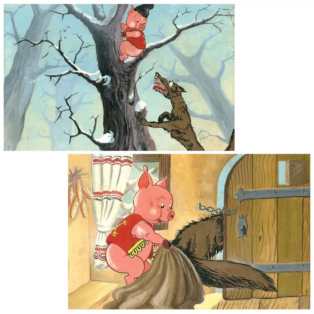 imagen de Móricz Zsigmond: El cerdito y los lobos diafilm 2