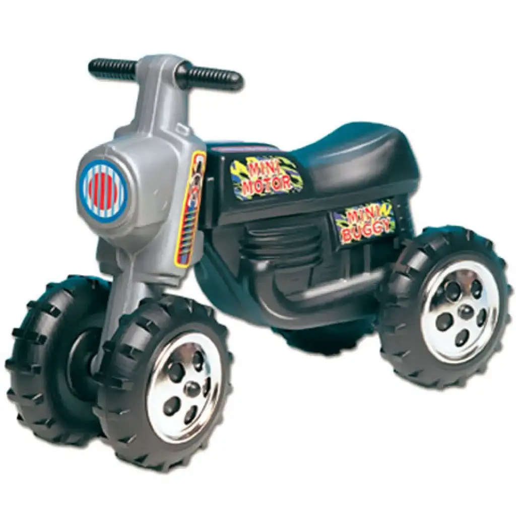 imagen de Motocicleta de cross negra de pedal con 4 ruedas - D-Toys 1