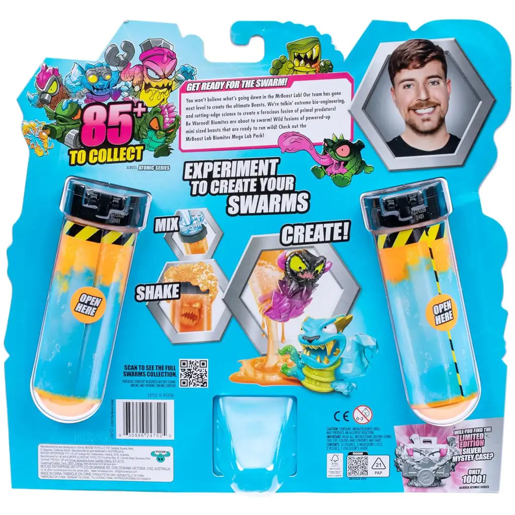imagen de Mr. Beast: Lab Swarms Gran Laboratorio de Monstruos Set de 12 piezas 2ª serie 3