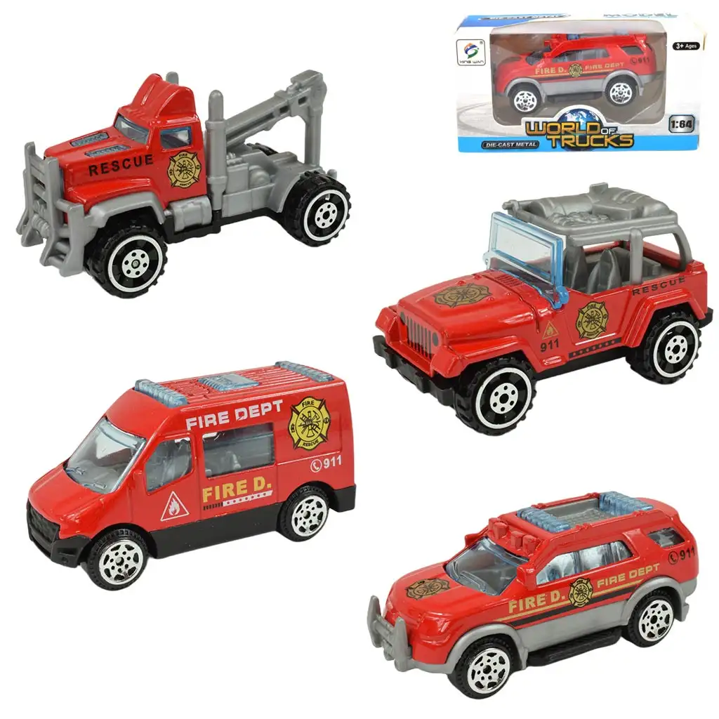 imagen de Mundo de Camiones: Coche de bomberos en varias versiones 7cm 1