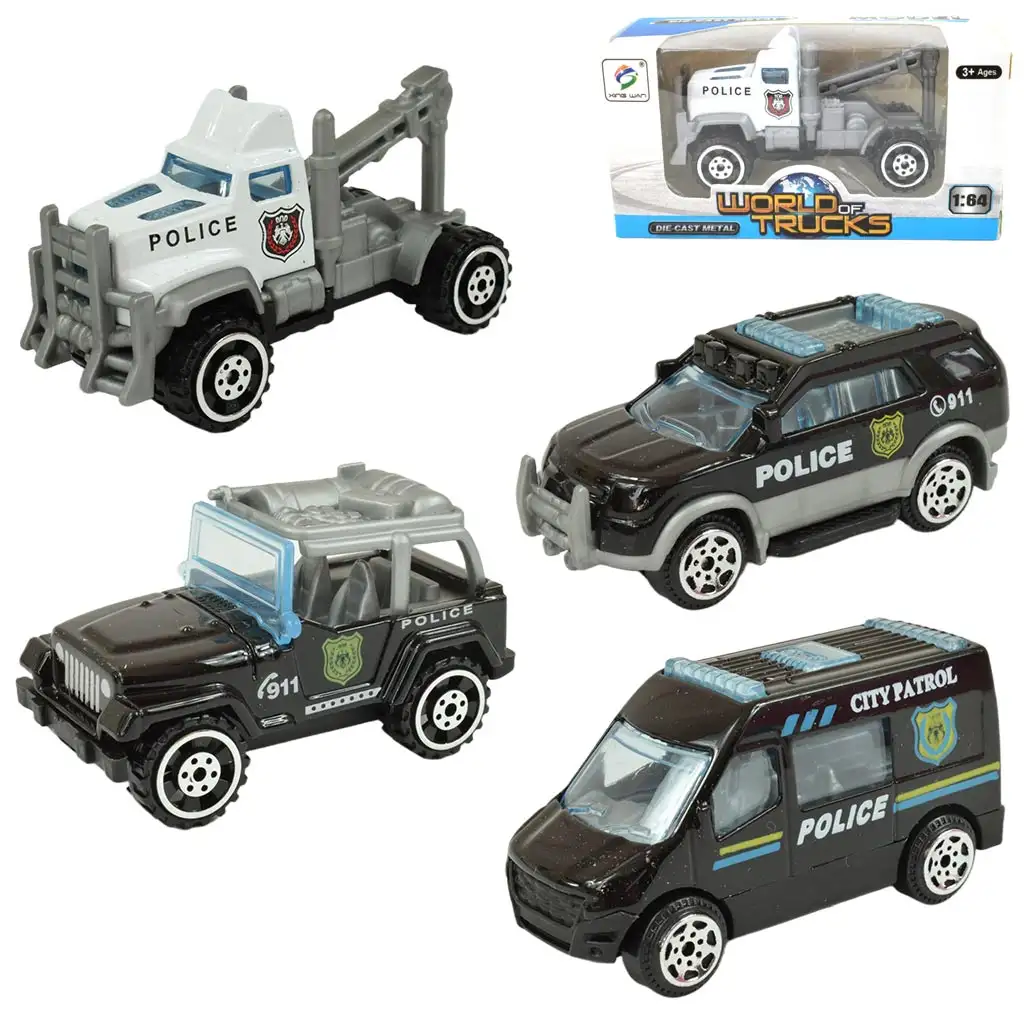 imagen de Mundo de Camiones: Coche de Policía en varias versiones 7cm 1