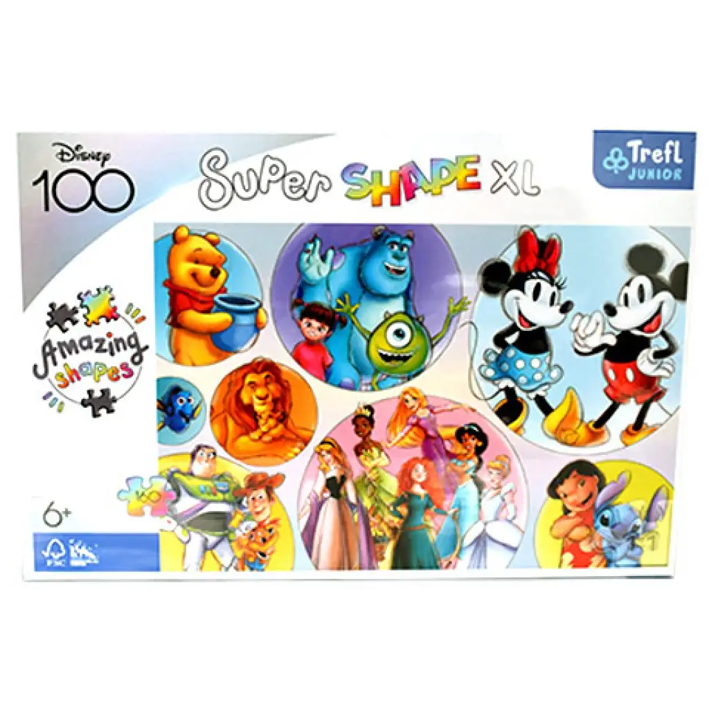 imagen de Mundo de Colores de Personajes de Disney Puzzle XL de 160 piezas - Trefl 1
