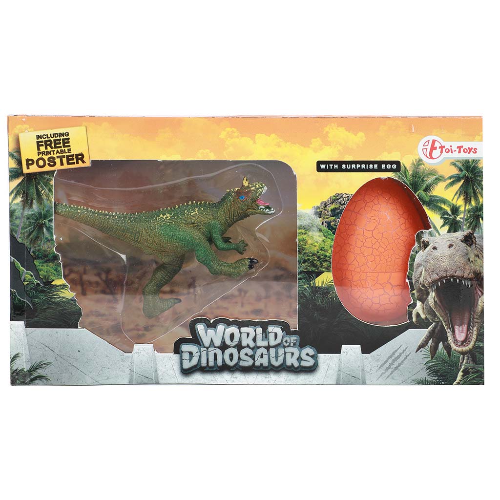 imagen de Mundo de Dinosaurios figura de dinosaurio con huevo sorpresa 1