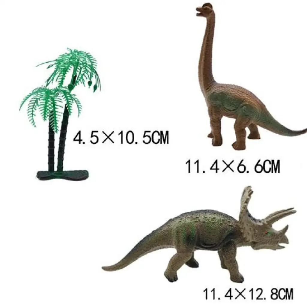 imagen de Mundo Dino: Figura de Triceratops o Brachiosaurus con árbol 2