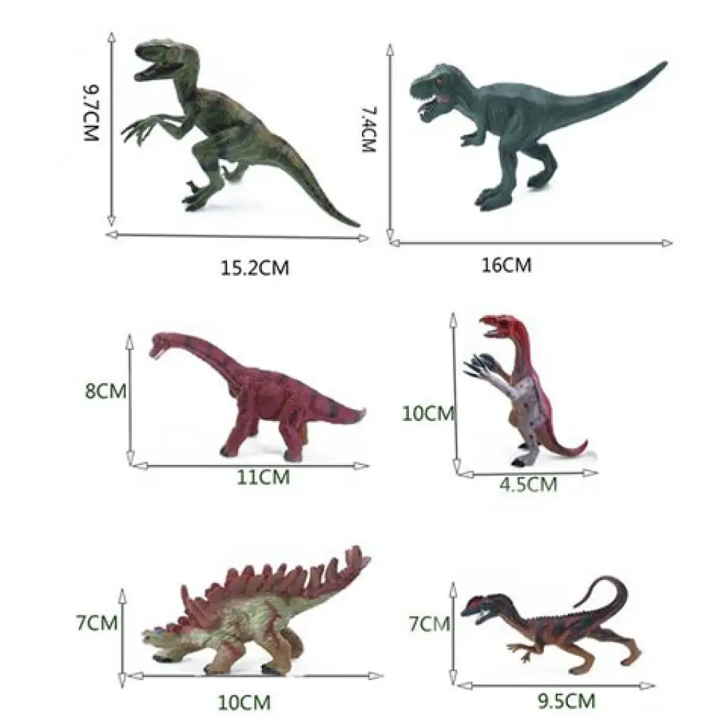 imagen de Mundo Dino: set de 6 figuras de dinosaurios 2