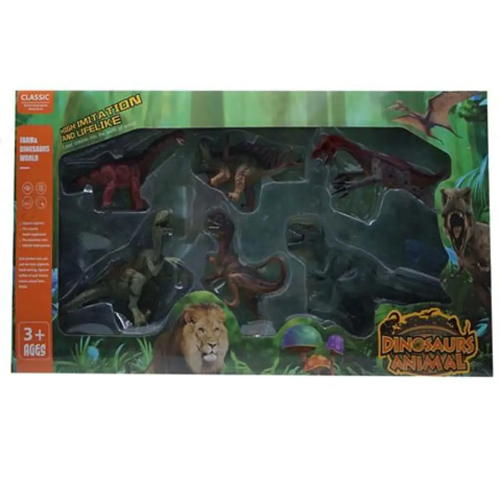 imagen de Mundo Dino: set de 6 figuras de dinosaurios 1