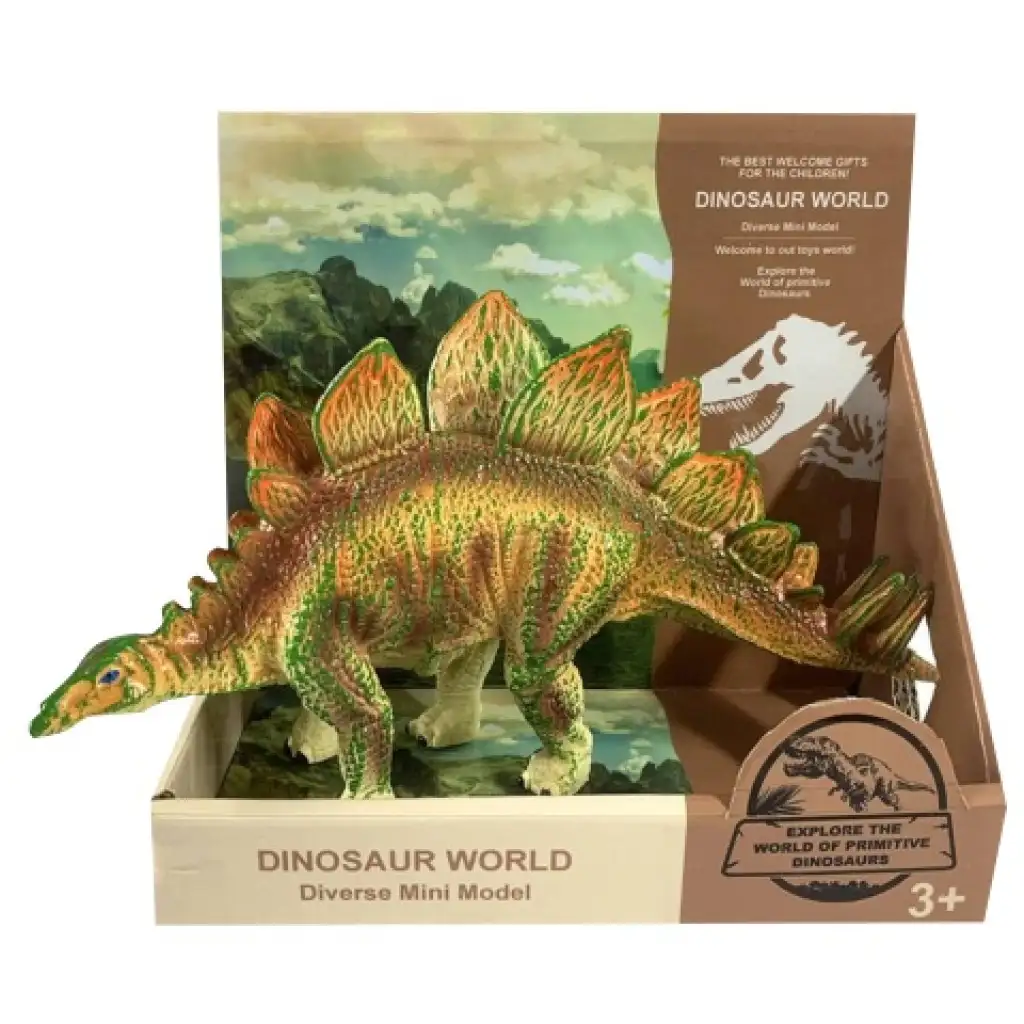 imagen de Mundo Dinosaurio: figura de dinosaurio Stegosaurus 1