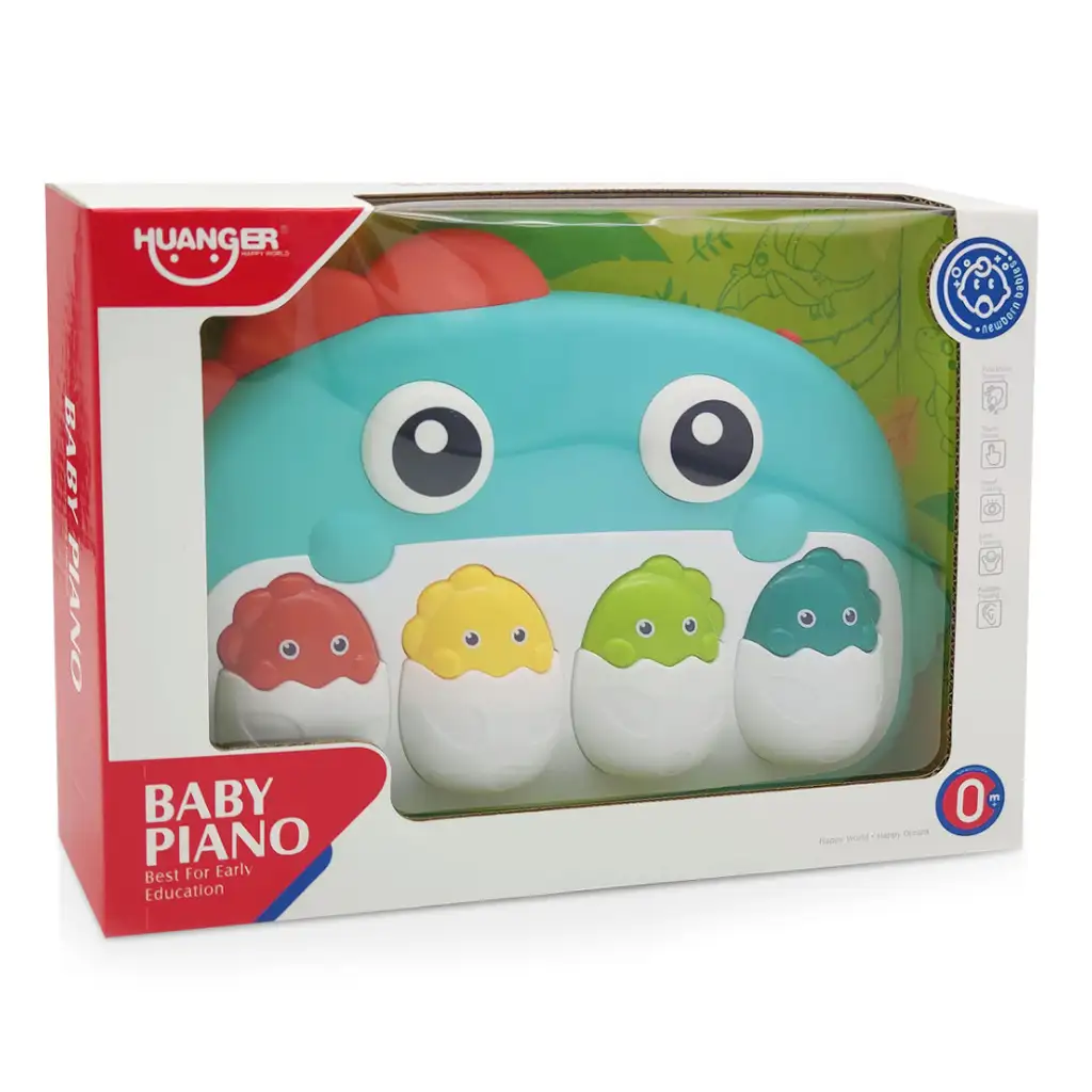 imagen de Mundo Musical: Piano de amigo Dino 30cm 4