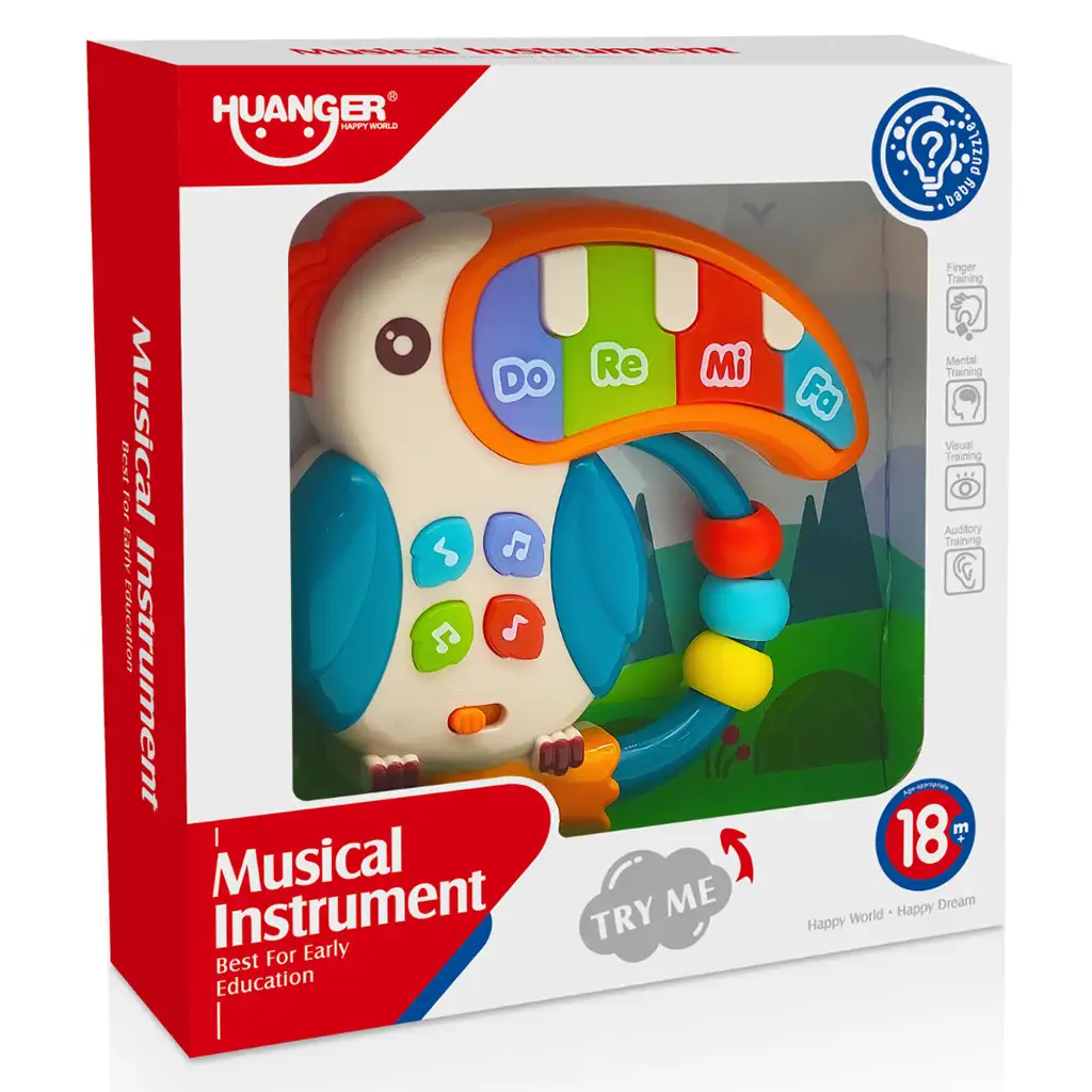 imagen de Mundo Musical: Piano tucán sonoro 14cm 4