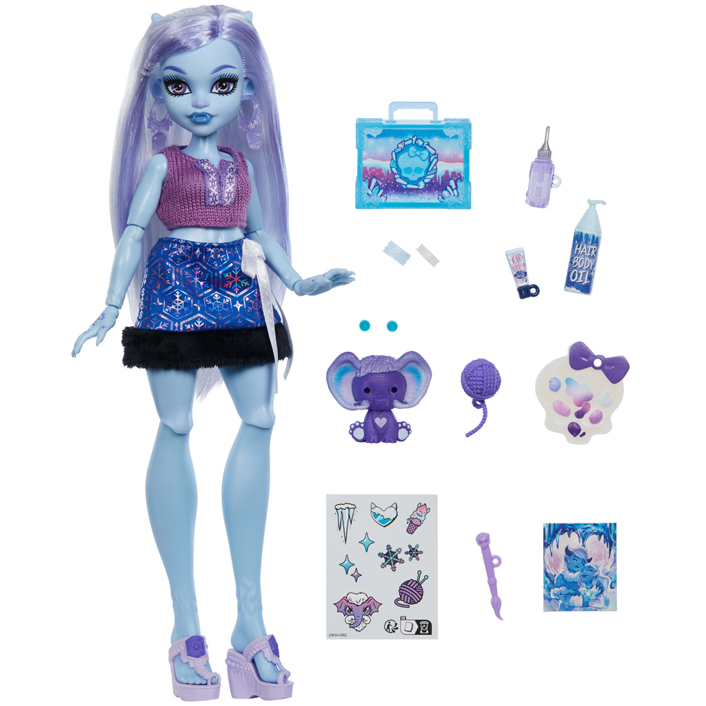 imagen de Muñeca Abbey Bominable de Monster High Cuidado de Monstruos con Accesorios - Mattel 3