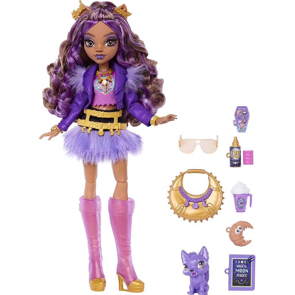 imagen de Muñeca Clawdeen Wolf de Monster High con accesorios - Mattel 2
