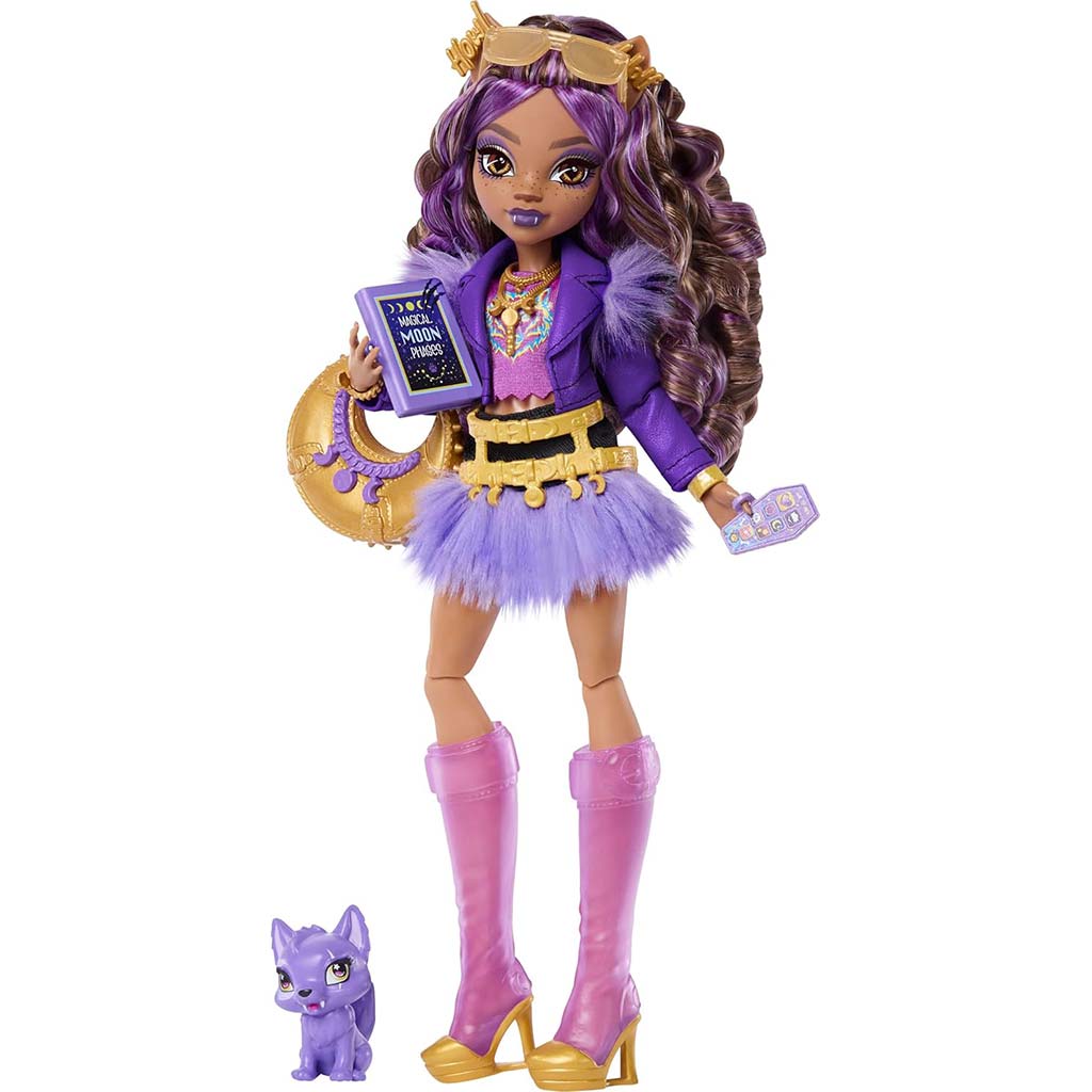 imagen de Muñeca Clawdeen Wolf de Monster High con accesorios - Mattel 3