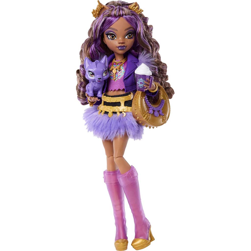 imagen de Muñeca Clawdeen Wolf de Monster High con accesorios - Mattel 4