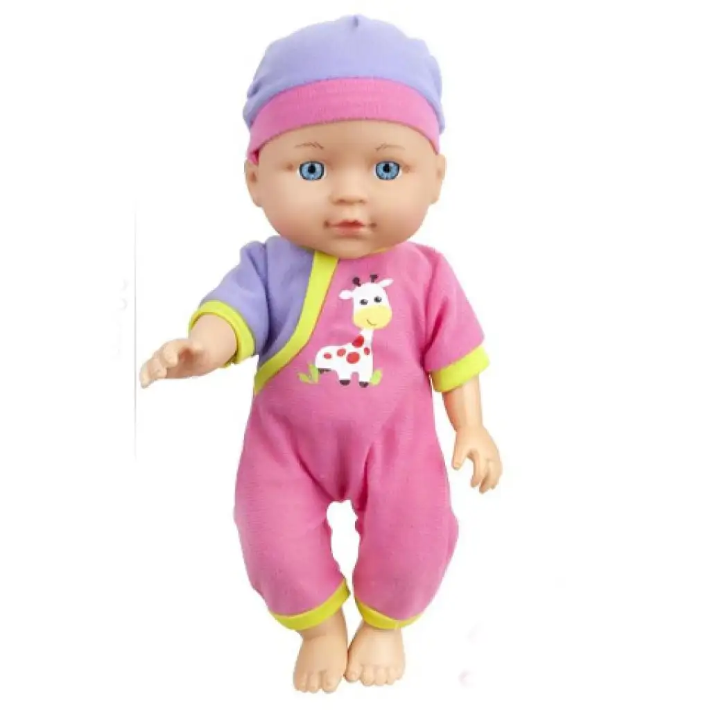 imagen de Muñeca con pijama, trona y accesorios de 29 cm 1