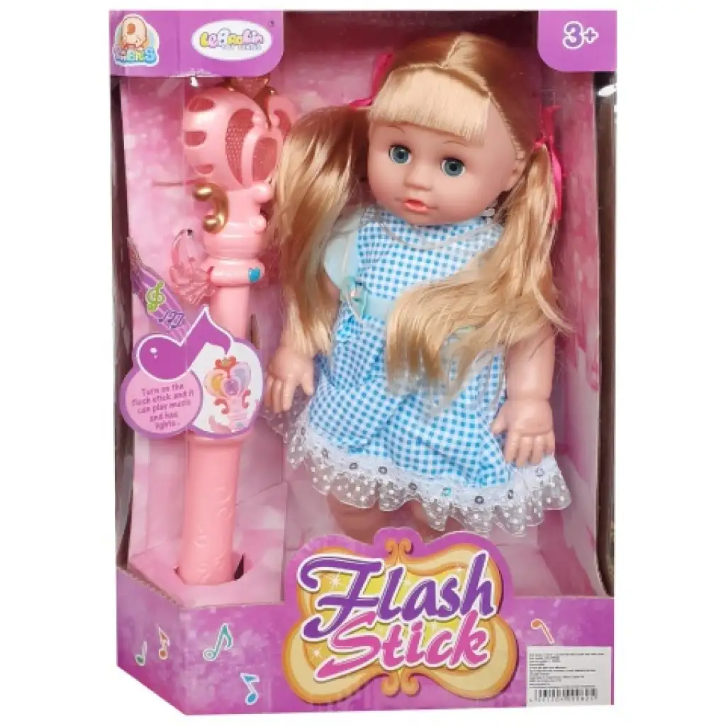 imagen de Muñeca de juguete con luz y sonido de 36cm 1