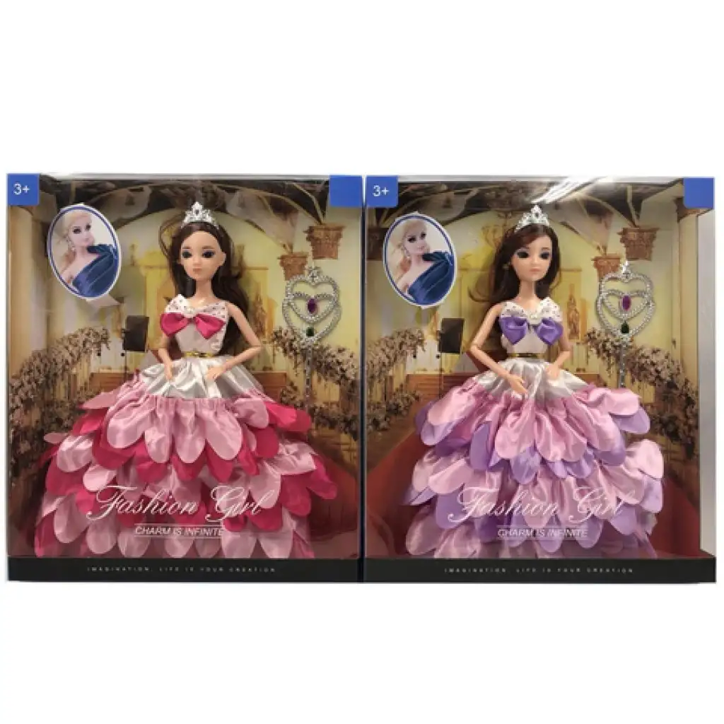 imagen de Muñeca de moda en vestido de baile de 28 cm en dos versiones 1