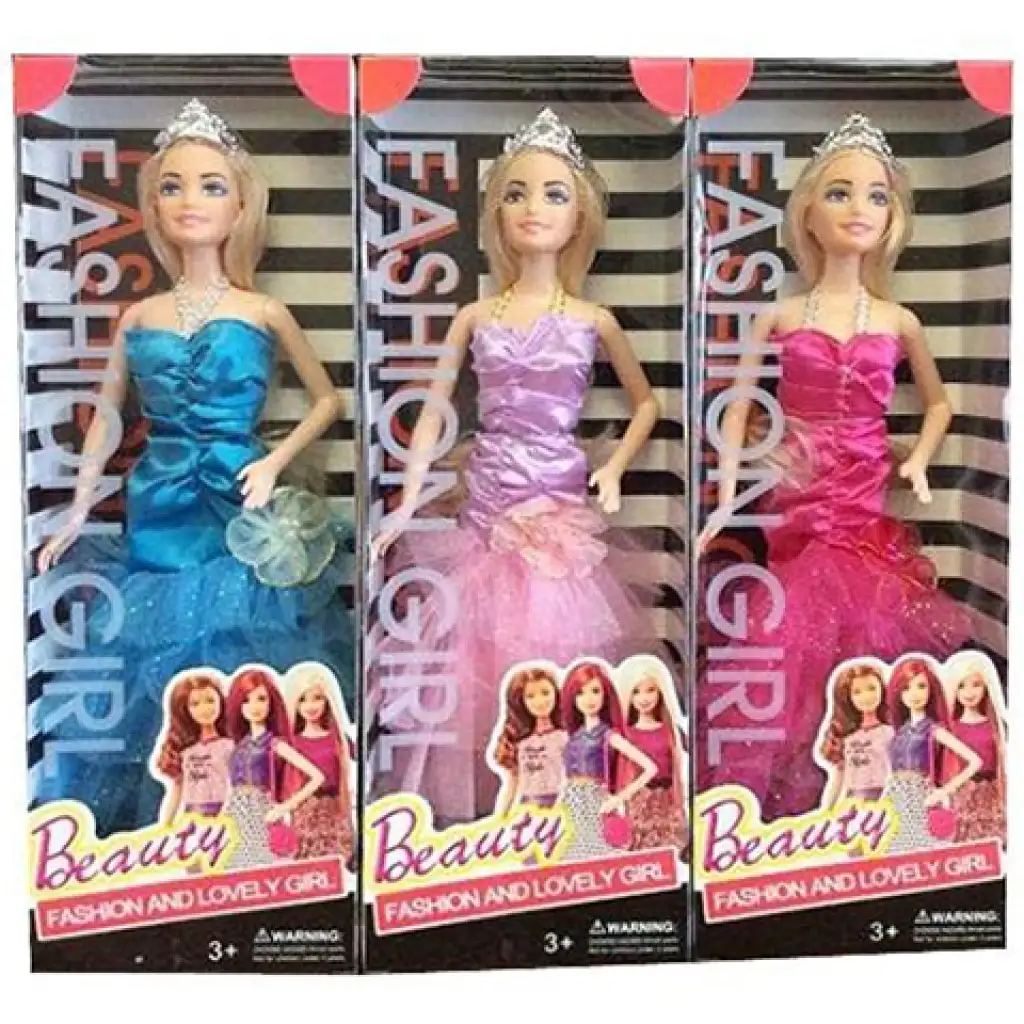 imagen de Muñeca de moda Fashion Girl en vestido de gala de 30 cm en tres versiones 1