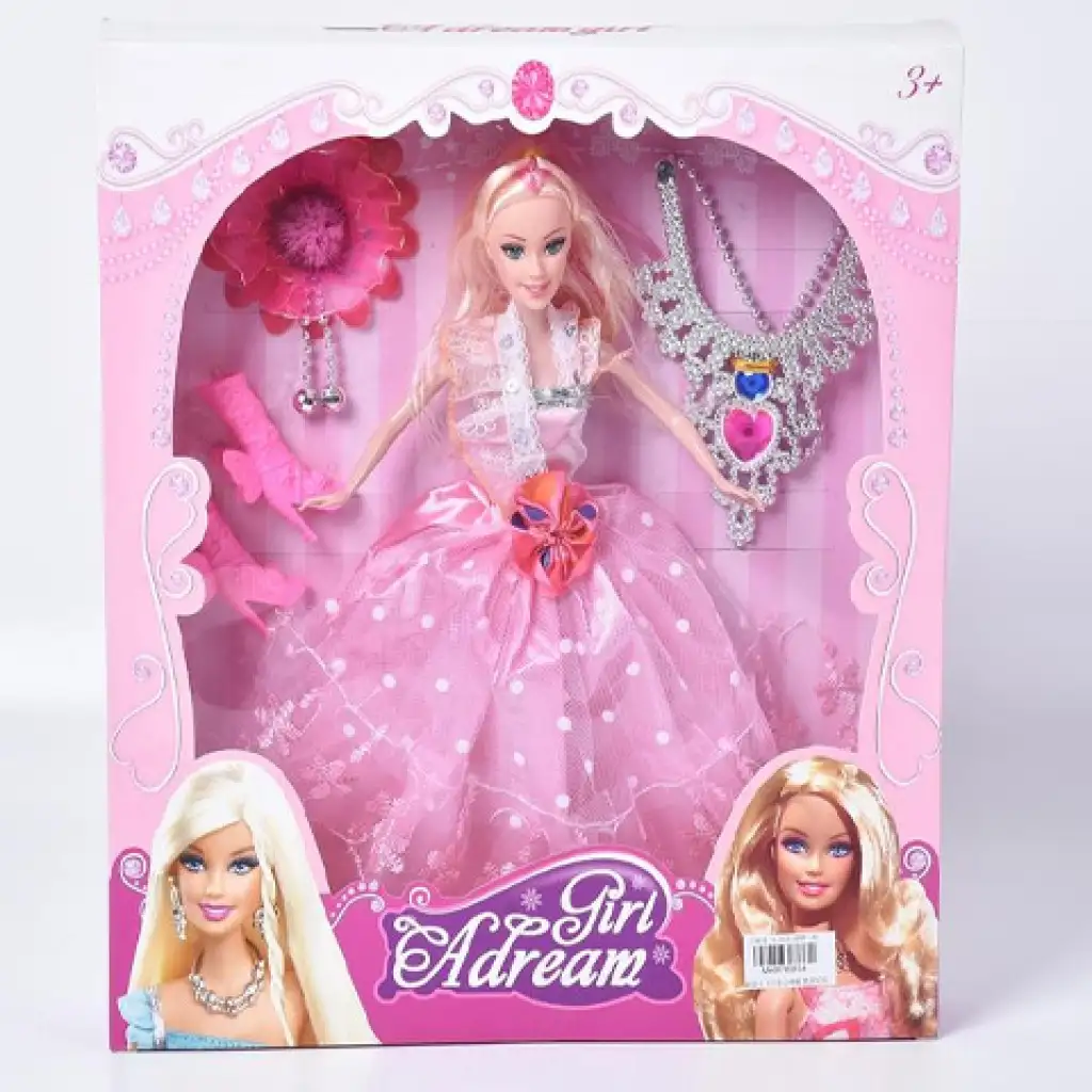 imagen de Muñeca de moda princesa con collar y otros accesorios 1