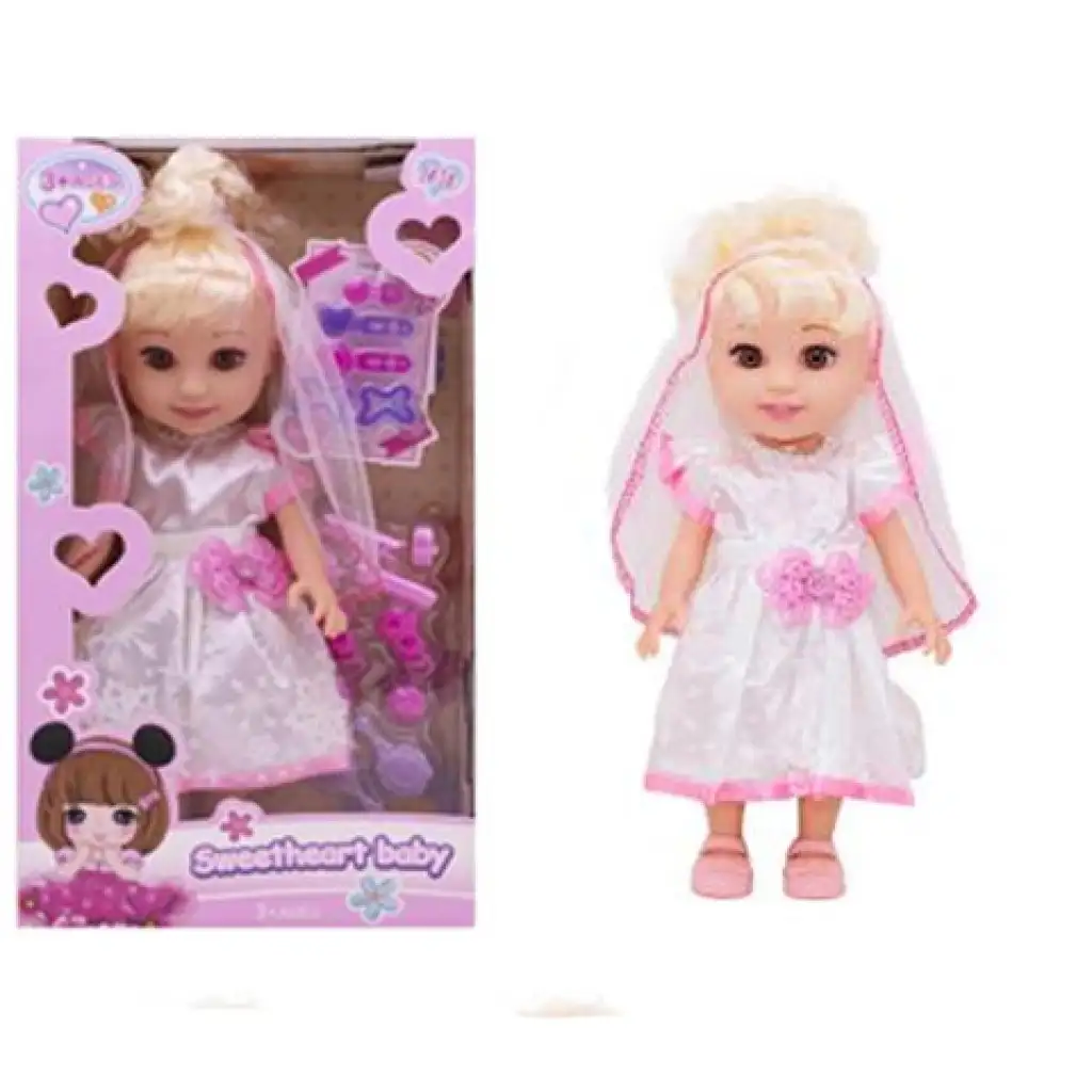 imagen de Muñeca de novia con velo y accesorios 1