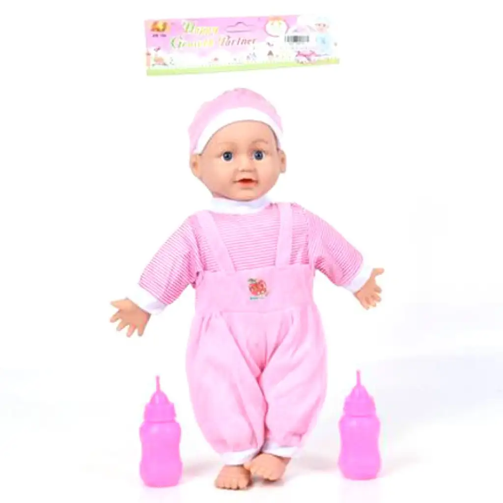 imagen de Muñeca de trapo alimentada con accesorios, con efectos de sonido 21cm 1
