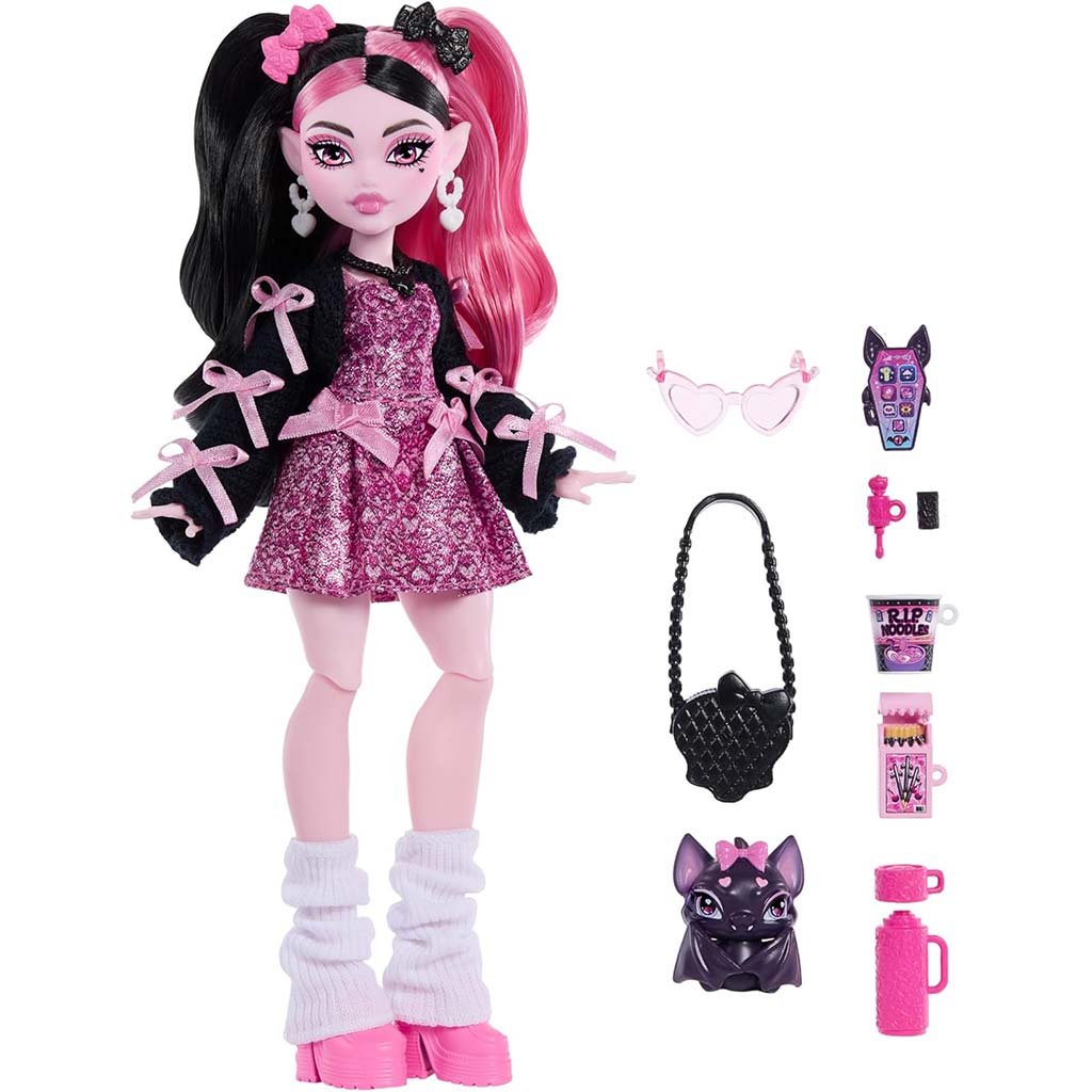 imagen de Muñeca Draculaura de Monster High con accesorios - Mattel 2