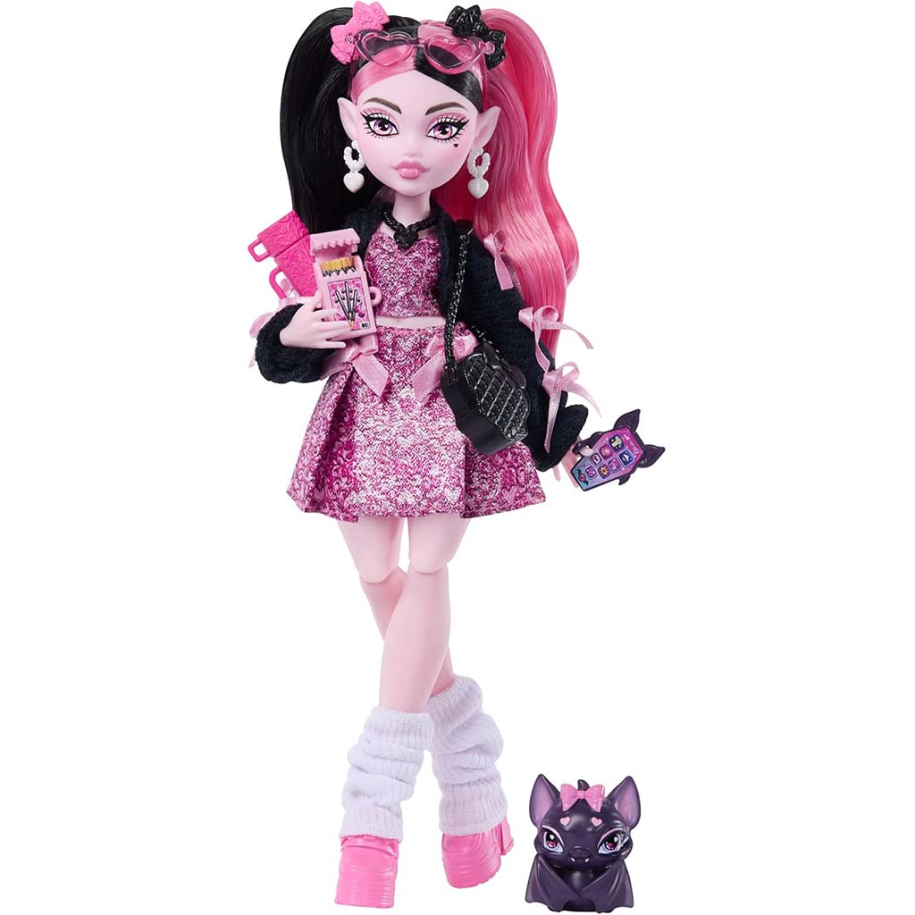 imagen de Muñeca Draculaura de Monster High con accesorios - Mattel 3