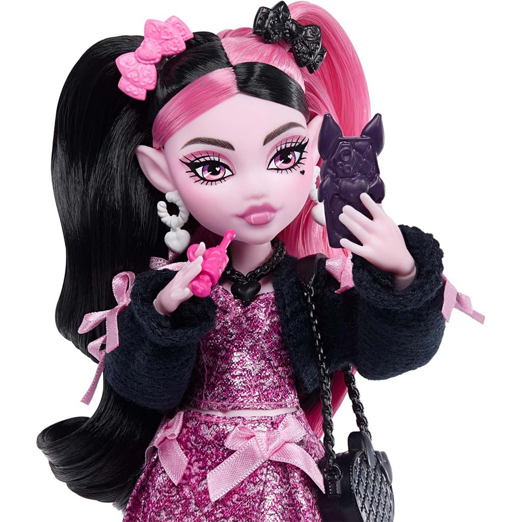 imagen de Muñeca Draculaura de Monster High con accesorios - Mattel 4
