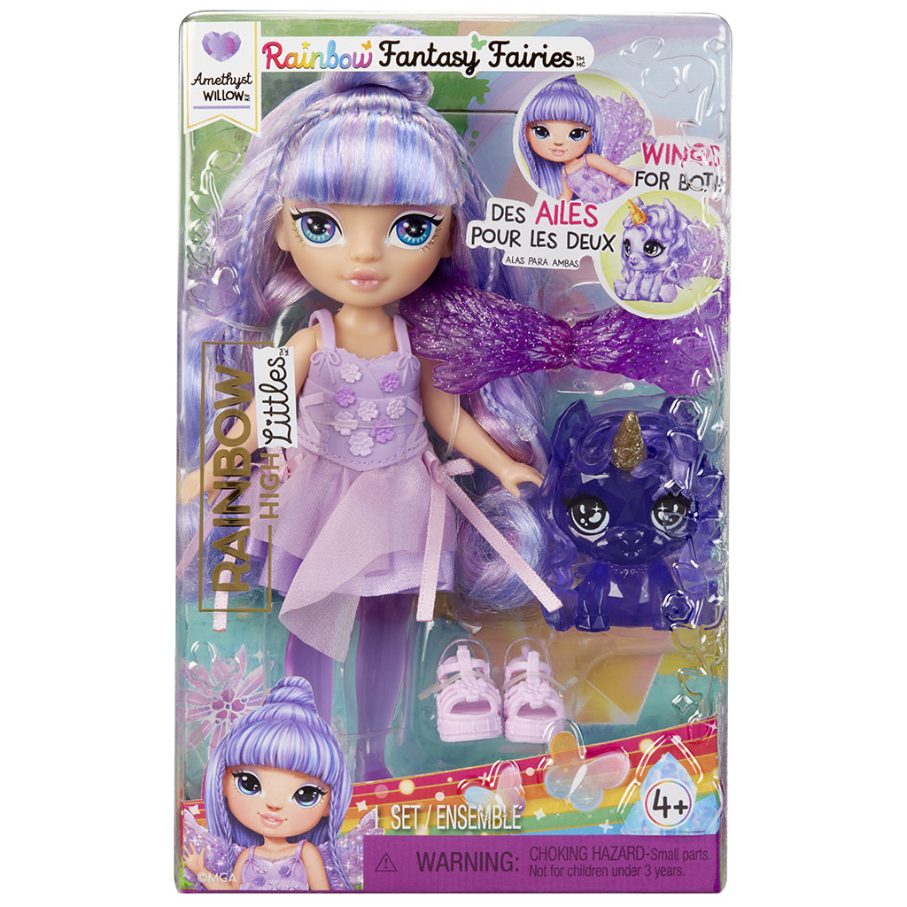 imagen de Muñeca hada arcoíris Amethyst Willow de Rainbow High Littles 1