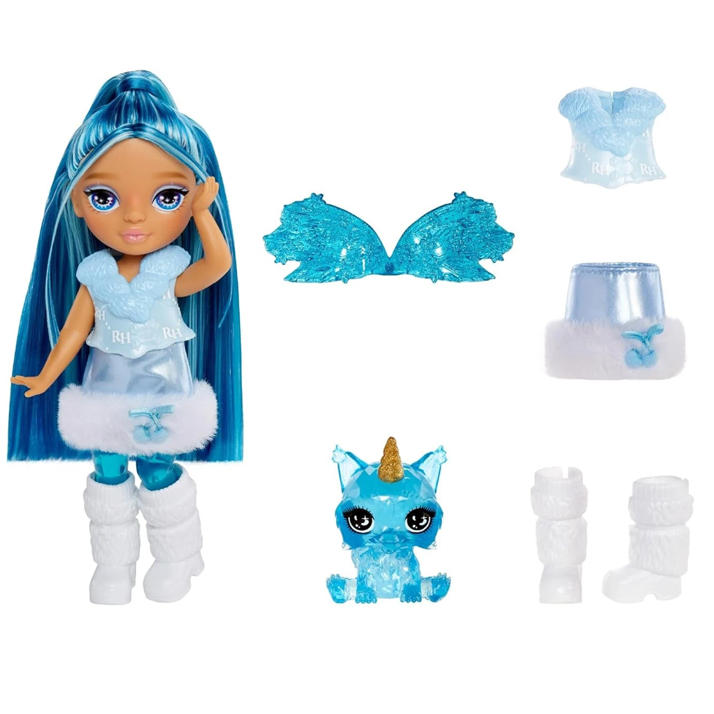 imagen de Muñeca hada de arcoíris Sapphire de Rainbow High Littles 3
