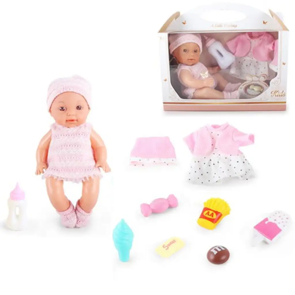 imagen de Muñeca Little Darling con sonido y 8 accesorios de 30cm 1
