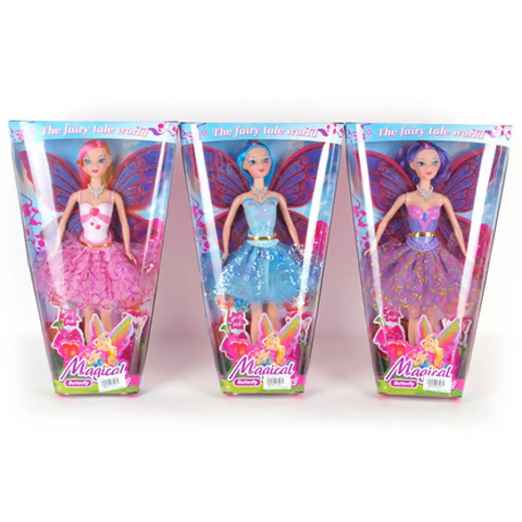 imagen de Muñeca princesa hada con alas en varias versiones 1