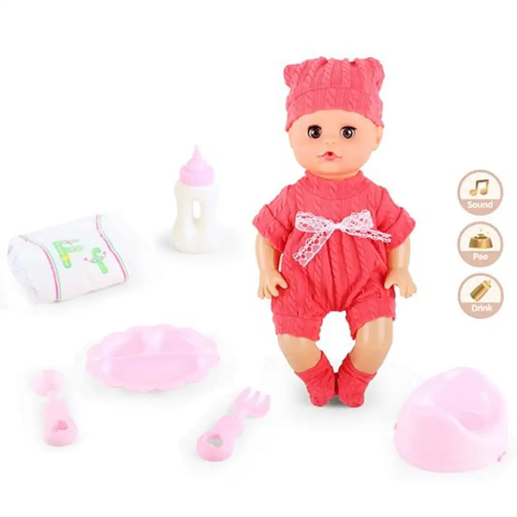 imagen de Muñeca que orina con sonido y accesorios 33cm 2